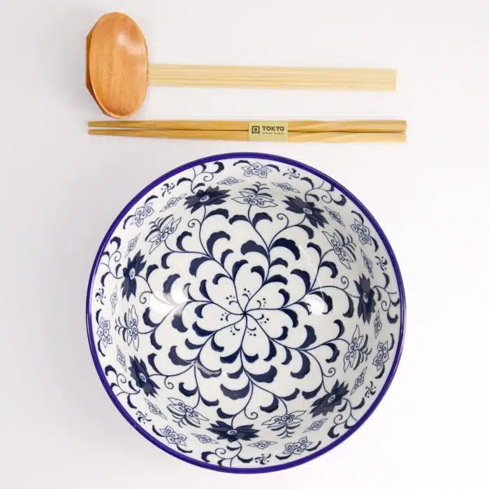 Tokyo Design Studio - Tokyo Blue - Ramen Bowl - Gift Set - 3pcs - 1300ml - Image 5