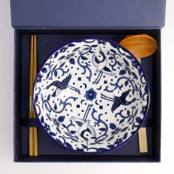 Tokyo Design Studio - Tokyo Blue - Maizuru - Ramen Bowl - Gift Set - 3 pieces - 1300ml - Image 5