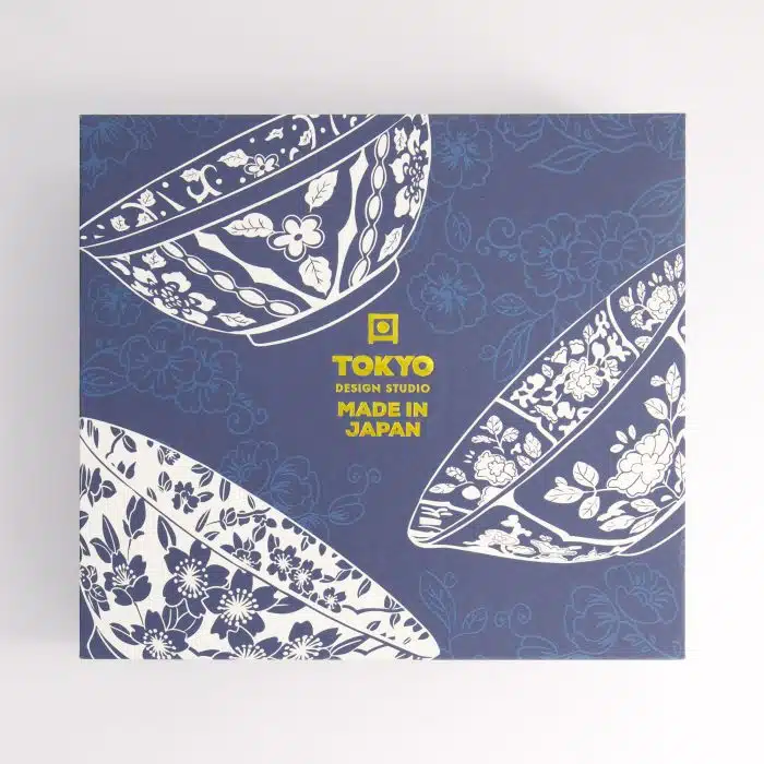 Tokyo Design Studio - Tokyo Blue - Karakusa - Ramen Bowl - Gift Set - 3pcs - 1300ml - Image 2