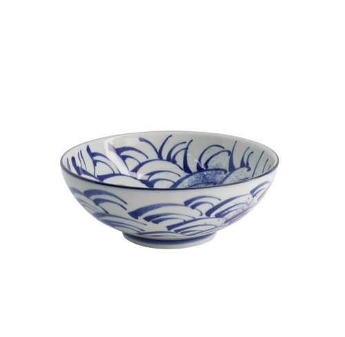 Tokyo Design Studio - Mixed Bowls - Seikaiha - Ramenkom - 21.3x8.2cm - 1450ml