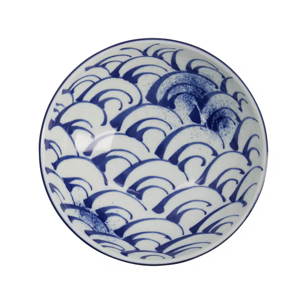 Tokyo Design Studio - Mixed Bowls - Seikaiha - Ramen Bowl - 21.3x8.2cm - 1450ml - Image 2