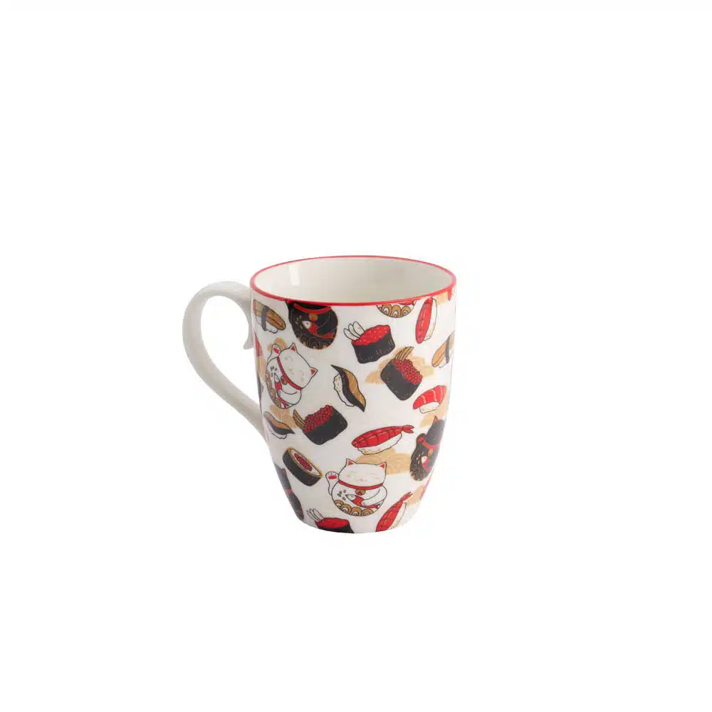 Tokyo Design Studio - Cute Lucky Cat - Mug with Gift Box - 8.5x10.2cm 380ml - Image 3