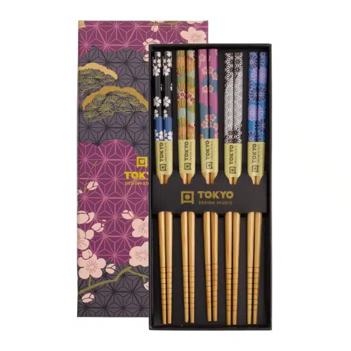 Tokyo Design Studio - Chopsticks - Gift Set - 10 Pairs - Flowers