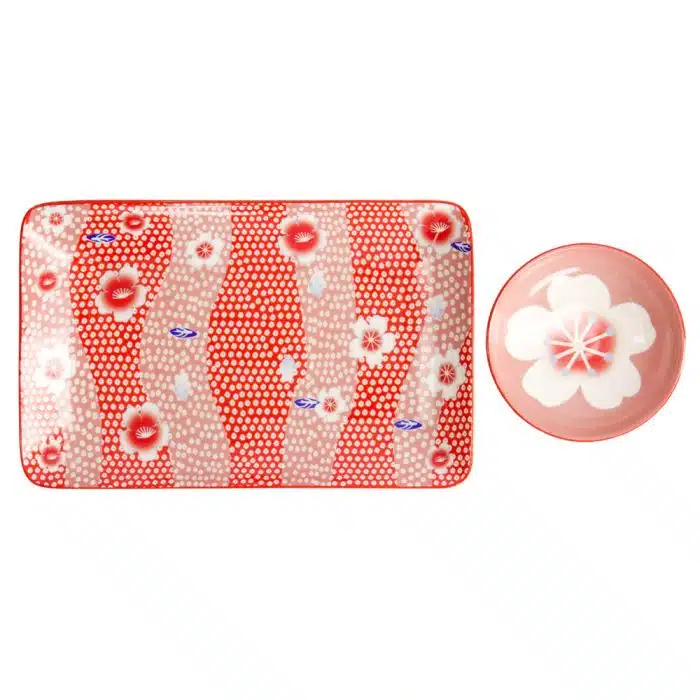Tokyo Design Studio - Kawaii - Flower - Red - Sushi Set - 6 Pieces - 2 Persons - Image 4