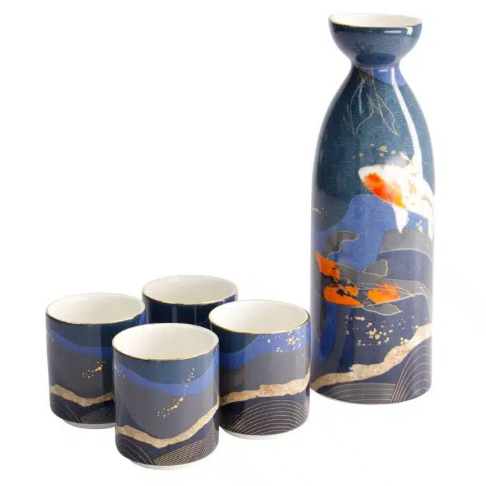Tokyo Design Studio - Kawaii - Sake Set - 4 Cups - 1 Sake Bottle - 220/50 ML - Image 2
