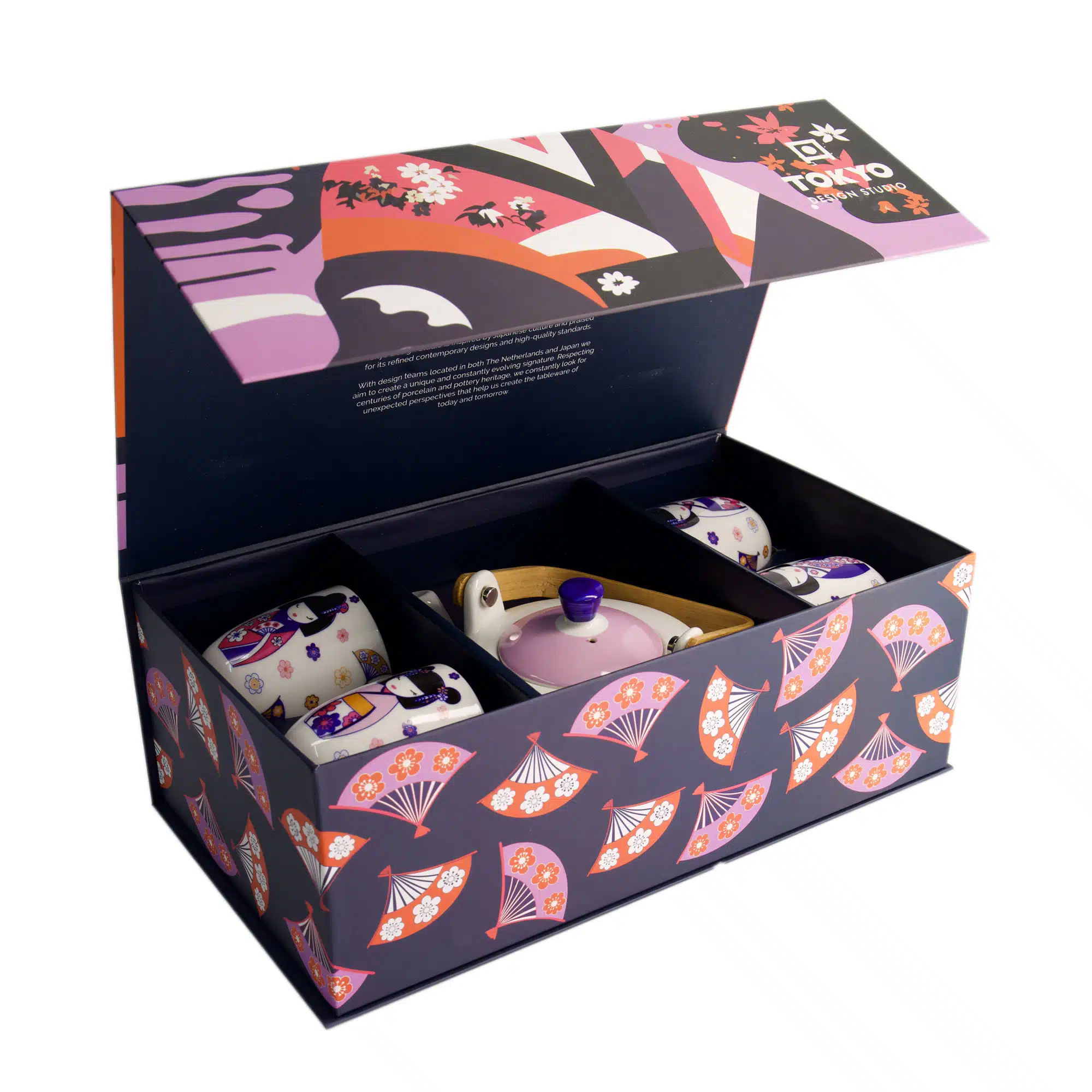 Tokyo Design Studio - Kawaii - Maiko - Tea Set - 1 Teapot - 4 Cups - Image 2