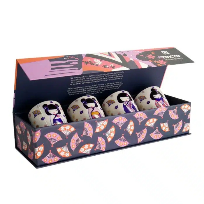 Tokyo Design Studio - Kawaii - Maiko - Cup Set - 4 Pieces - 170ml - Image 2