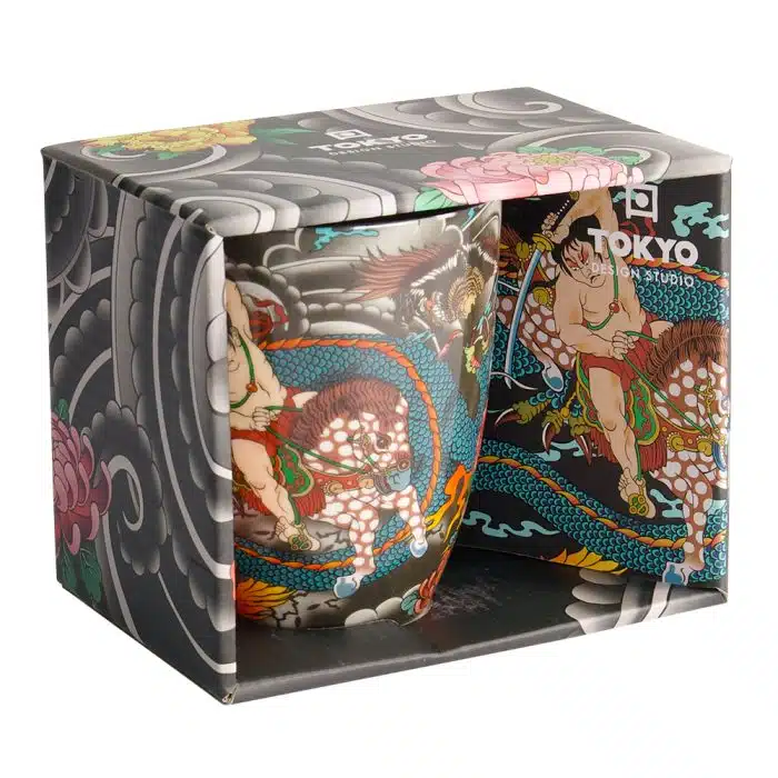 Tokyo Design Studio - Yakuza Blue Dragon Mug - in Giftbox - 8.5x10.2cm - 380ml
