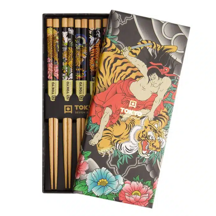 Tokyo Design Studio - Yakuza Chopsticks - Tiger - Gift Set