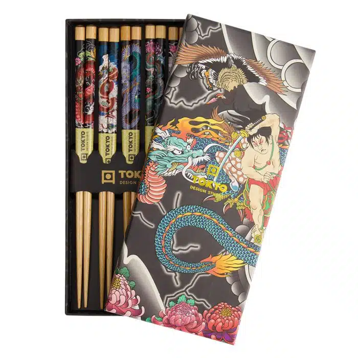 Tokyo Design Studio - Yakuza Chopsticks - Blue Dragon Gift Set
