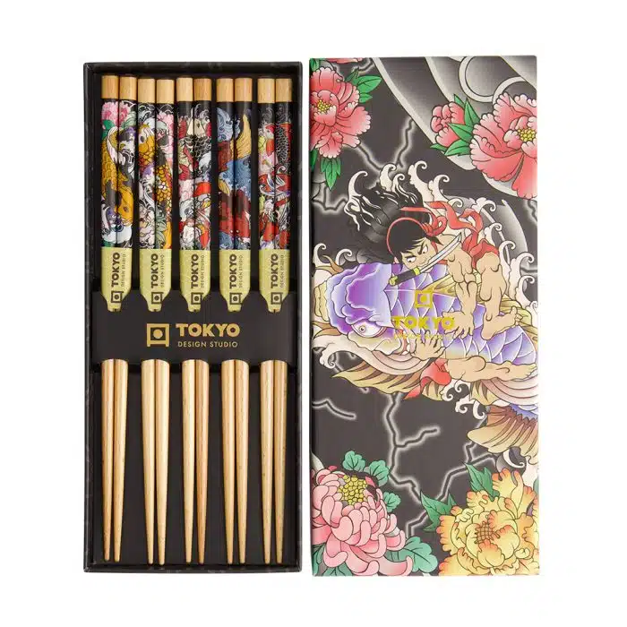 Tokyo Design Studio - Yakuza Chopsticks - Koi Carp Gift Set - Image 3