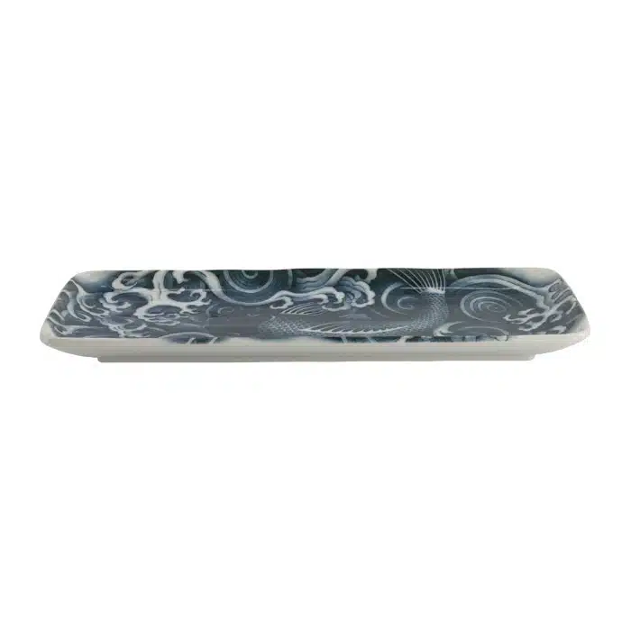 Tokyo Design Studio - Japonism Carp - Rectangular Plate - Black - 28.5x14x2.5cm - Image 3