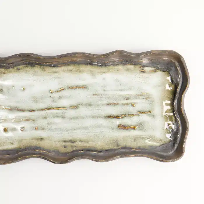 Tokyo Design Studio - Yamasaku Yohen - Gold Wave - Plate - 29x13x3cm - Image 4