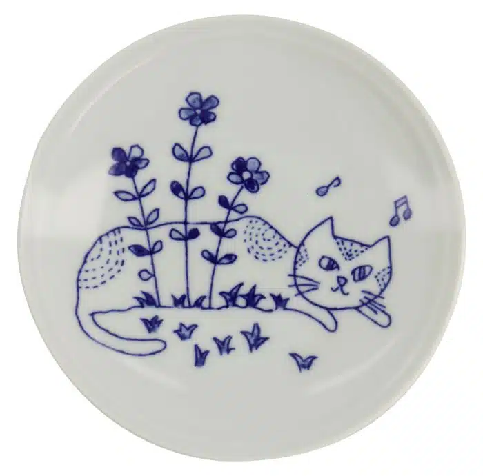 Tokyo Design Studio - Neko Maruke - Plate - Cat - 14.3x1.8cm - Image 2