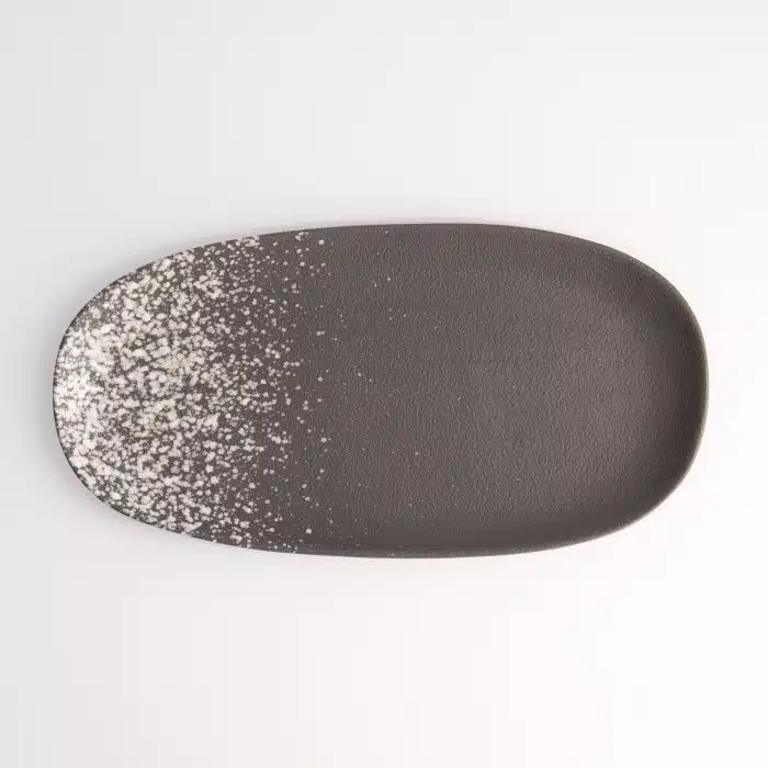 Tokyo Design Studio - Silver Grey Plate - Mixed - 15.5x30.5cm - Image 4