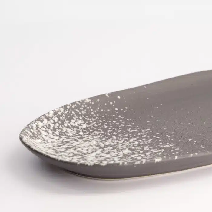 Tokyo Design Studio - Silver Grey Plate - Mixed - 15.5x30.5cm - Image 2