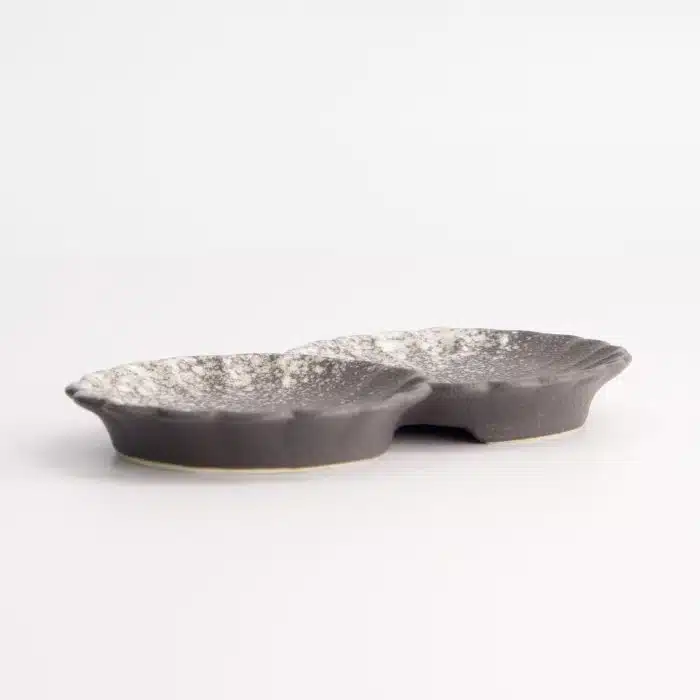 Tokyo Design Studio - Silver Grey - Flower - Sauce Plate - 14x8.5cm - Image 3