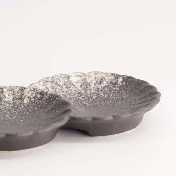 Tokyo Design Studio - Silver Grey - Flower - Sauce Plate - 14x8.5cm - Image 4