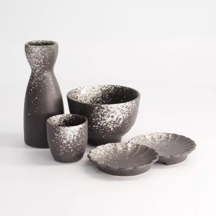Tokyo Design Studio - Silver Grey - Flower - Sauce Plate - 14x8.5cm - Image 5