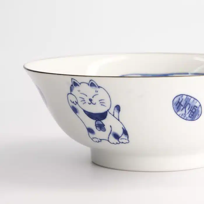 Tokyo Design Studio - Mixed Bowls - Ramen Bowl - Kat Neko - 19.8x7.5cm - Image 4