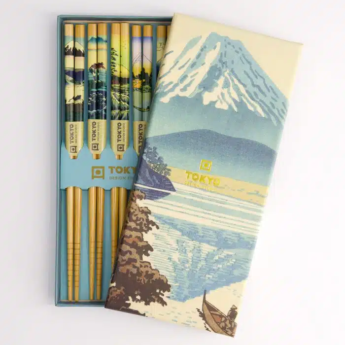 Tokyo Design Studio – Chopsticks Set – Woodenware – 5 pairs – Fuji - Image 3