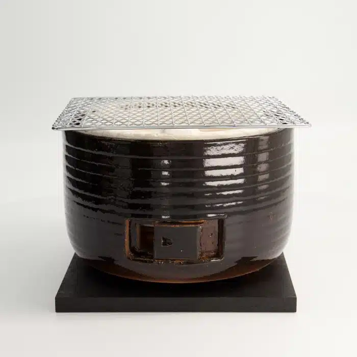 Konro Grill - Diatomite - Round - 21.5x15.5cm