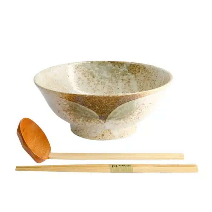Tokyo Design Studio – Yukishino - Ramen Bowl - Set of 3 pieces - Gift set - 21.3 x 8.7cm - 1250ml - Image 2