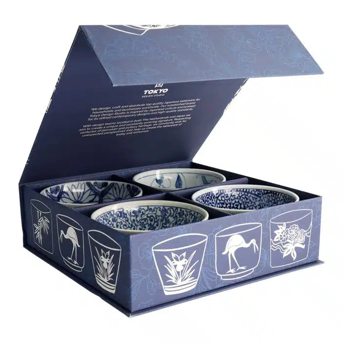 Tokyo Design Studio – Mixed Bowl - Set of 4 pieces - Gift set - 13.2x7.2cm x 500ml