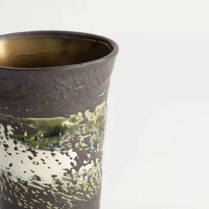 Tokyo Design Studio - Craft Teacup - 8.5x 11 cm - 280 ml - Black/Gold - Image 3