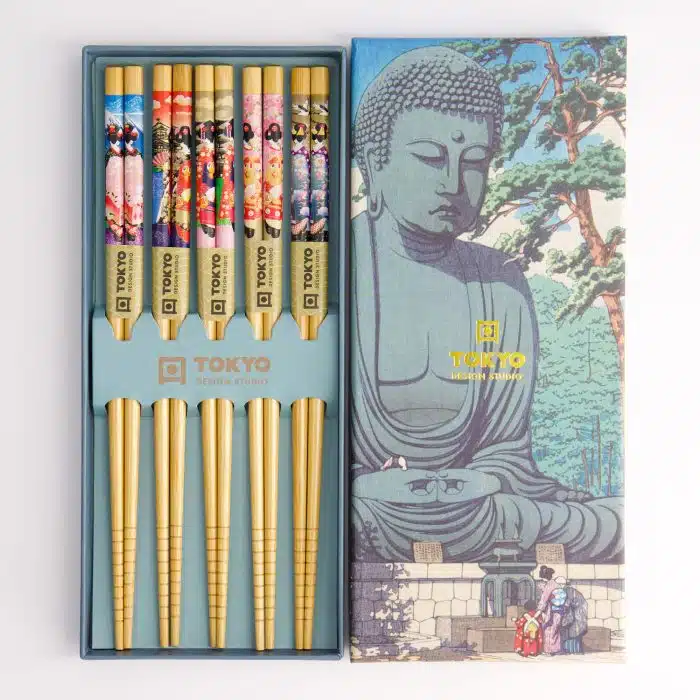 Tokyo Design Studio - Chopsticks Set - 5 pairs - Budha - Image 2