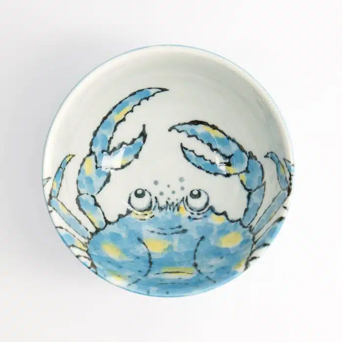 Tokyo Design Studio – Seafood - Bowl - Crab - Blue - 13.2x7.3cm - 500ml - Image 2
