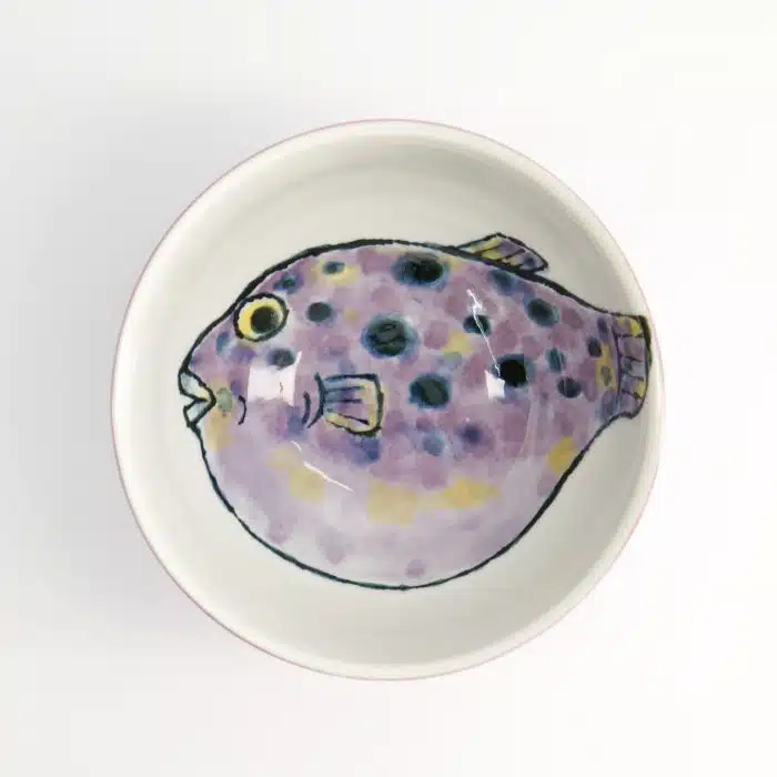 Tokyo Design Studio – Seafood - Bowl - Pufferfish - purple - 15.8x8.1 cm - 950ml - Image 2
