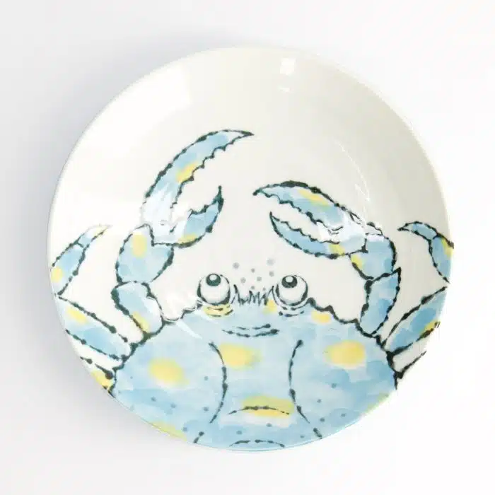 Tokyo Design Studio – Seafood - Plate - Crab - Blue - 21.7x5.2cm - 900ml - Image 2