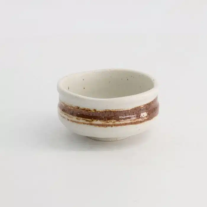 Tokyo Design Studio - Sake/Matcha Cup - 8.5x4.5cm - 210ml White/Brown - Image 3