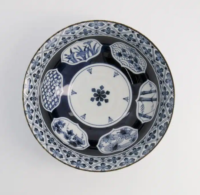 Tokyo Design Studio - Mixed Bowls - 21x8.7cm - 1300ml - Madori-Bishi-Botan - Blue
