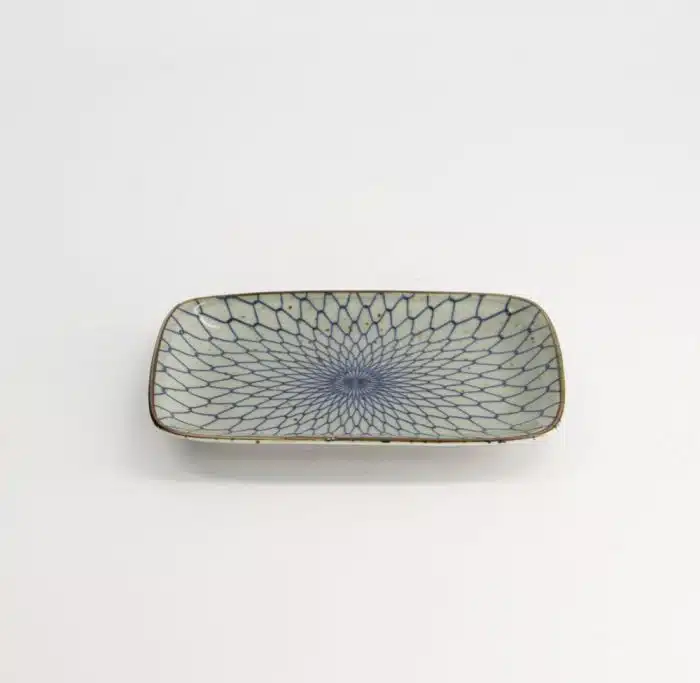 Tokyo Design Studio - Mixed Plate - Mesh Blue - Gebaksbordje- 16.3x10cm