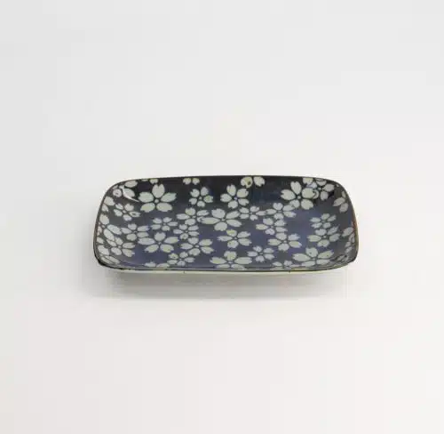 Tokyo Design Studio - Mixed Plate - Sakura Blue - Gebaksbordje- 16.3x10cm