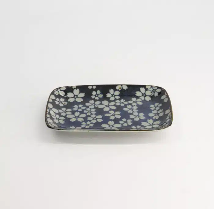 Tokyo Design Studio - Mixed Plate - Sakura Blue - Gebaksbordje- 16.3x10cm