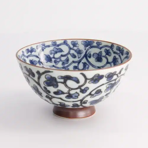 Tokyo Design Studio - Kawaii - Rijstkom - Karakusa - Blauw - 12,5x6,5cm - 350ml