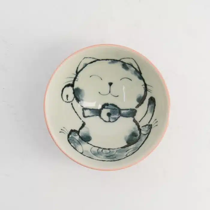 Tokyo Design Studio - Kawaii - Rice Bowl - Cat Neko - Pink - 11.5x6cm - 300ml - Image 3