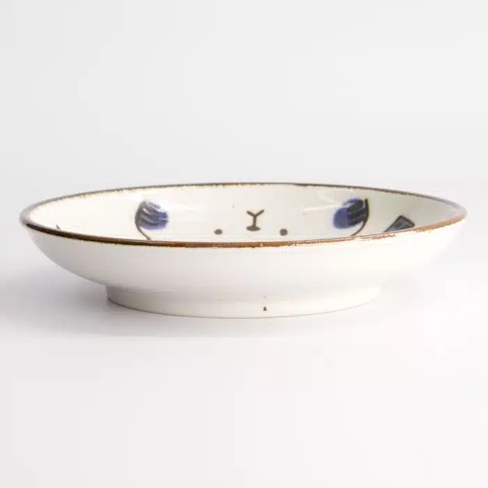 Tokyo Design Studio - Kawaii - Cat Neko - Plate - Blue - 16.2x3.4cm - Image 3