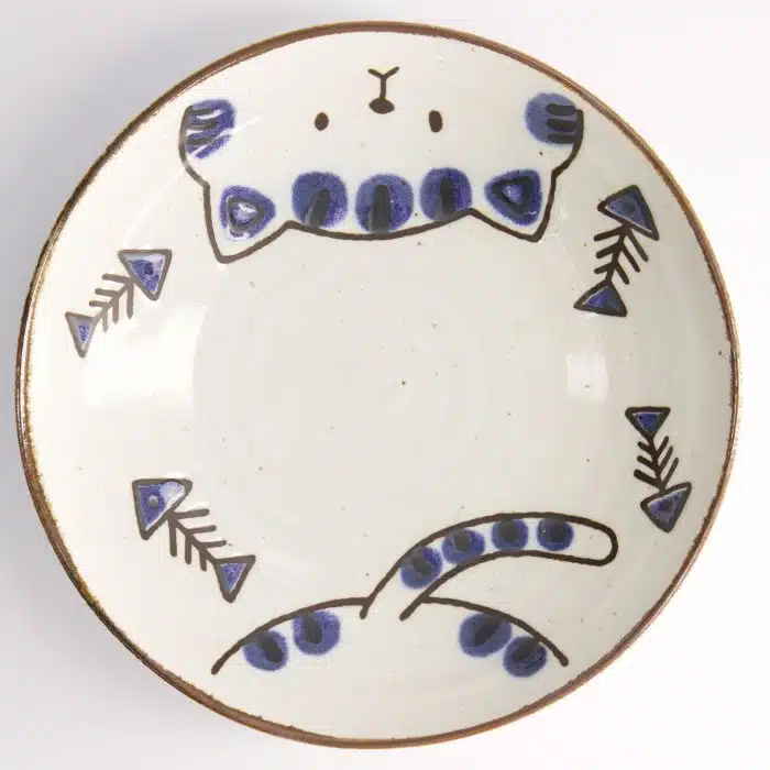 Tokyo Design Studio - Kawaii - Kat Nako - Bord - Blauw - 21x5.2cm