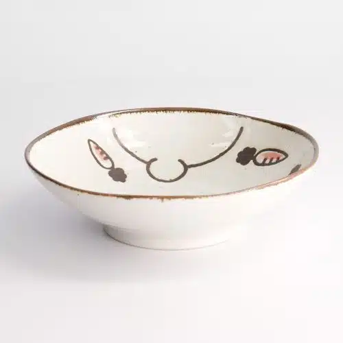 Tokyo Design Studio - Kawaii - Rabbit Usagi - Shallow Bowl - Pink - 17x4.9cmh