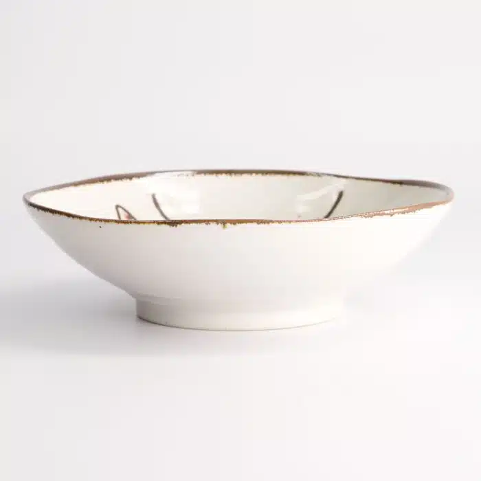 Tokyo Design Studio - Kawaii - Rabbit Usagi - Shallow Bowl - Pink - 17x4.9cmh - Image 3