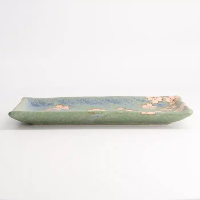 Tokyo Design Studio - Sakura - Plate - Green - 22.5x12.7cm - Image 3