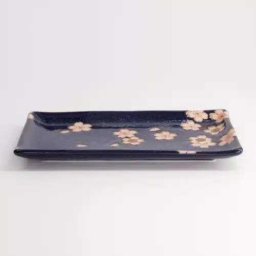 Tokyo Design Studio - Sakura - Bord - Donkerblauw - 22,5x12,7cm