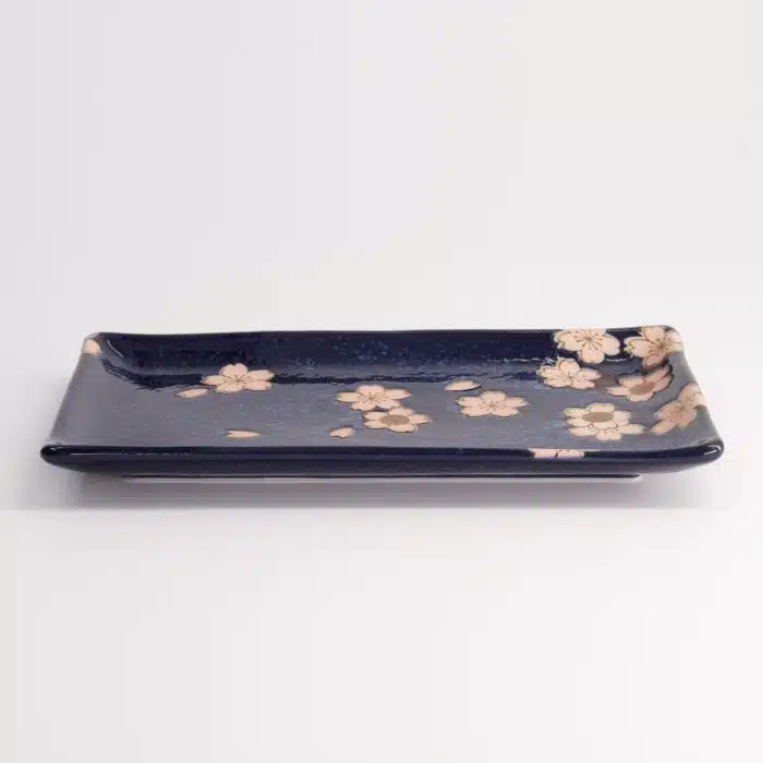 Tokyo Design Studio - Sakura - Bord - Donkerblauw - 22,5x12,7cm