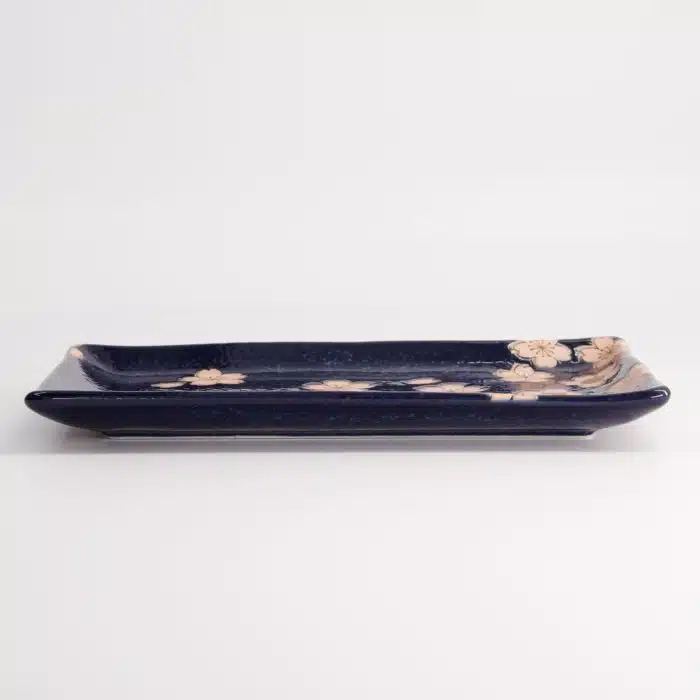 Tokyo Design Studio - Sakura - Plate - Navy - 22.5x12.7cm - Image 3