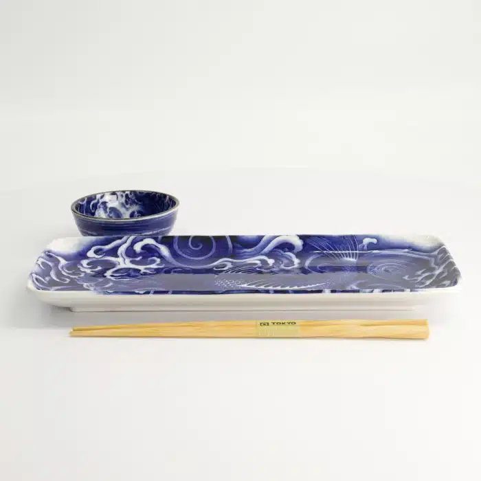 Tokyo Design Studio - Japonism - Koi Carp - Sushi Serving Set - 3-Piece Set - 1 Person - Image 3