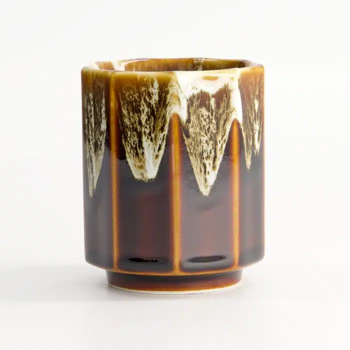 Tokyo Design Studio - Craft Teacup - Bruine Glazuur - 6.5x8cm - 150ml